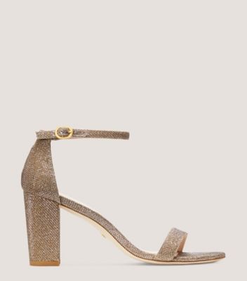 Nearlynude Strap Sandal, Platinum, ProductTile