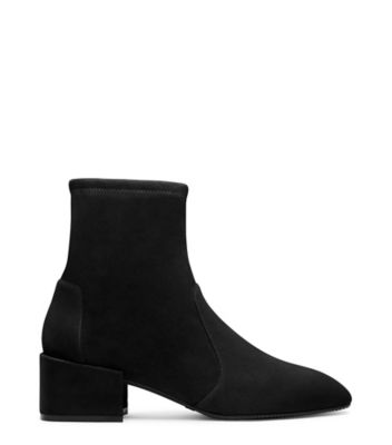 stuart weitzman black suede booties