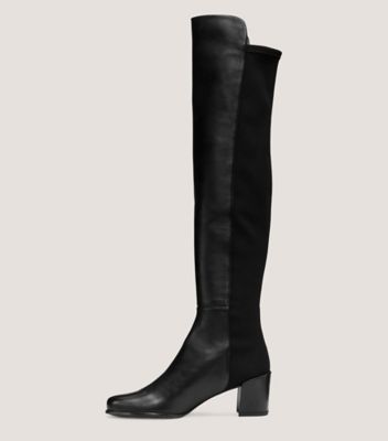 Stuart Weitzman CITY BLOCK BOOT ブラックレザー City Block Boot by Stuart Weitzman Outlet at THE MILE