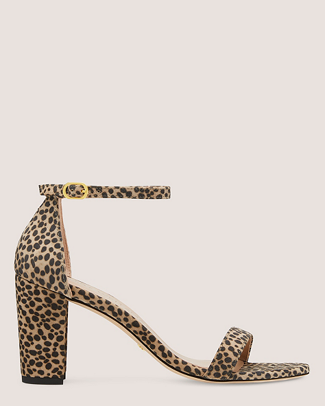 Nearlynude Strap Sandal, Cheetah, ProductTile
