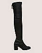 Stuart Weitzman,Tieland,Boot,Stretch Nappa Leather,Black,Front View