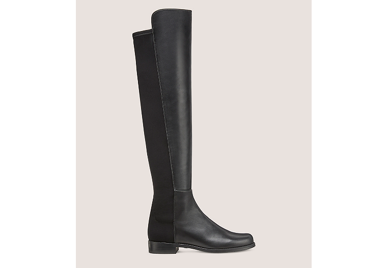 Stuart Weitzman 5050 Lift Suede Knee High Boots in Black Womens Shoes Boots Knee-high boots 