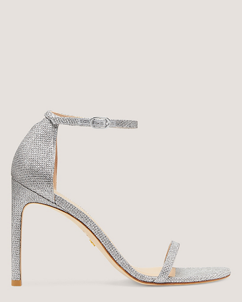 Nudistsong Strap Sandal, Silver, ProductTile