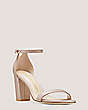 Stuart Weitzman,Nearlynude Strap Sandal,Sandal,Leather,Rehearsal Dinner,Dolce Taupe,Side View
