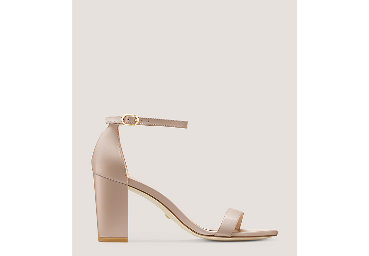 Stuart Weitzman,Nearlynude Strap Sandal,Sandal,Leather,Rehearsal Dinner,Dolce Taupe,Front View