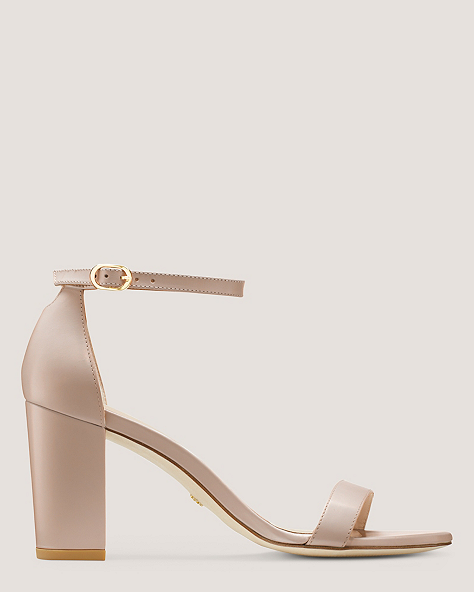 Stuart Weitzman,Nearlynude Strap Sandal,Sandal,Leather,Rehearsal Dinner,Dolce Taupe,Front View