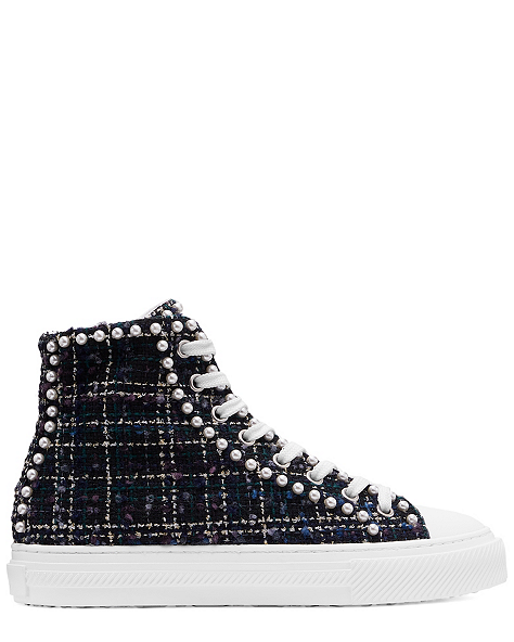 OLLIE MINI PEARL HIGH-TOP SNEAKER, Black, ProductTile