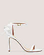 Nudistsong Mesh Bow Sandal, White & Cream, Product