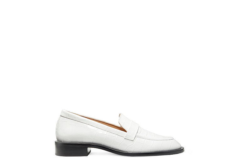 Palmer Sleek Loafer, White, Product