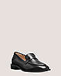 Stuart Weitzman,PALMER SLEEK LOAFER,Loafer,Lacquered Nappa Leather,Black,Side View