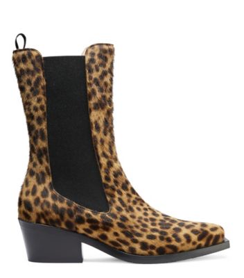 stuart weitzman leopard booties