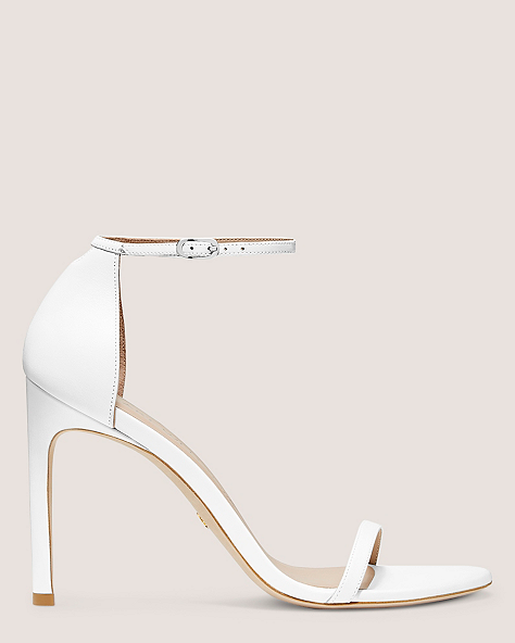 Nudistsong Strap Sandal, White, ProductTile