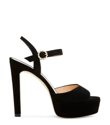 high platform sandals black