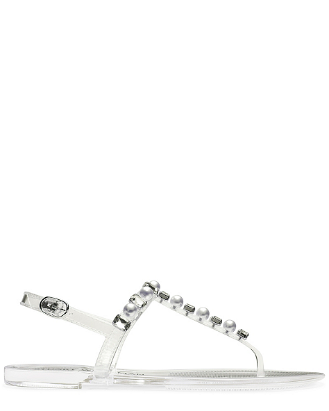 GOLDIE CRYSTAL JELLY SANDAL, Clear, ProductTile