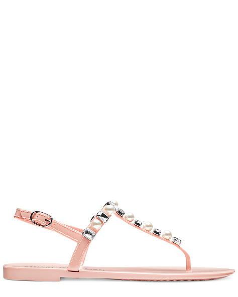 GOLDIE CRYSTAL JELLY SANDAL, Poudre blush pink, ProductTile