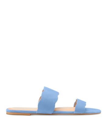 Santorini Scallop Slide Sandal, Periwinkle, ProductTile