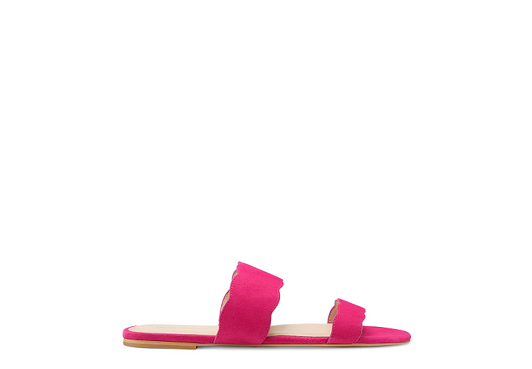 Santorini Scallop Slide Sandal, Peonia Hot Pink, Product