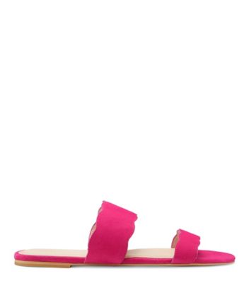 Santorini Scallop Slide Sandal, Peonia Hot Pink, ProductTile