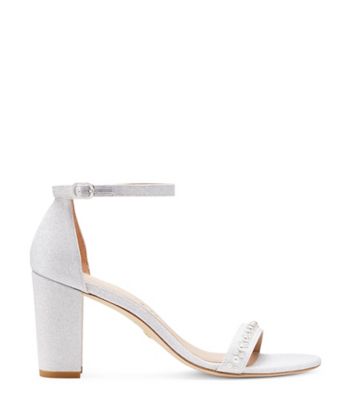 Nearlynude Demipearl Sandal, White, ProductTile