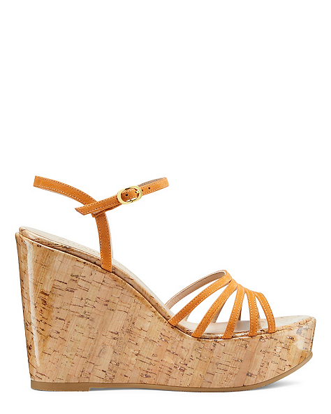 SOIREE STRAPPY WEDGE SANDAL, Honey, ProductTile
