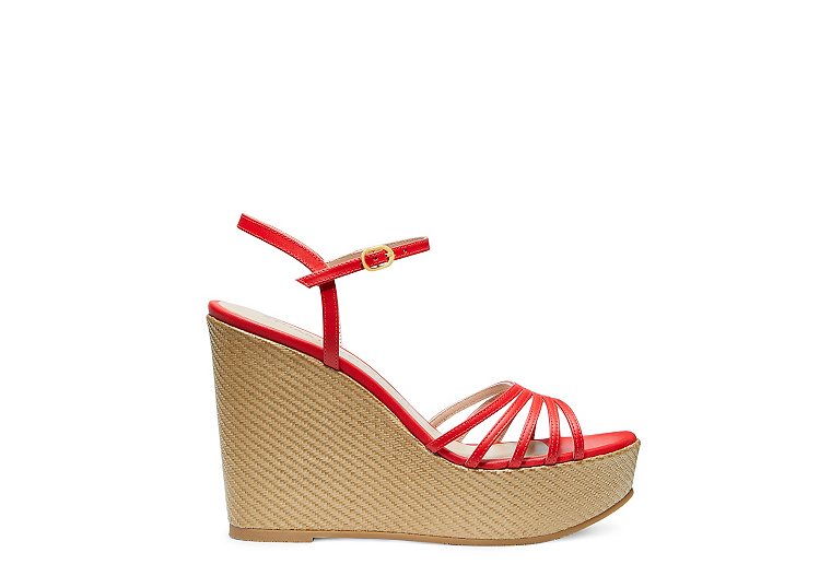 SOIREE STRAPPY WEDGE SANDAL, Coral, Product image number 0
