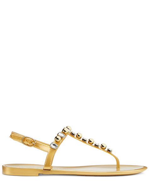 GOLDIE CRYSTAL JELLY SANDAL, Gold, ProductTile