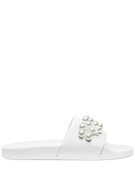 GOLDIE POOL SLIDE SANDAL, White, ProductTile