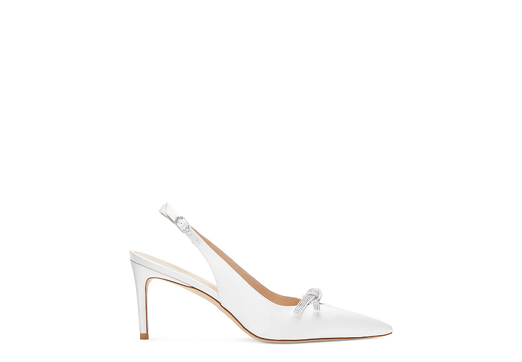 SW Bow 75 Slingback, White, Product image number 0