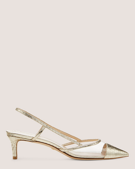 Mondrian 50 Slingback, Platino/Clear, ProductTile