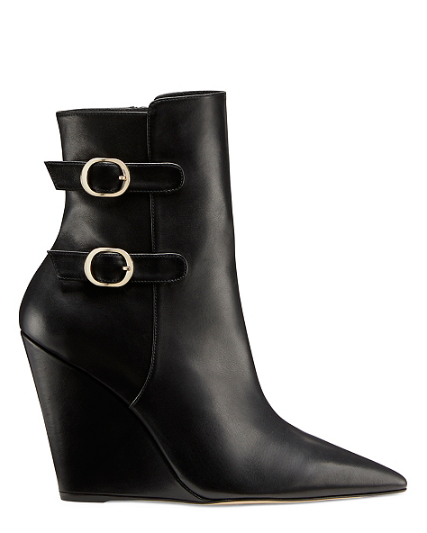 SALOON 100 WEDGE BOOTIE, Black, ProductTile