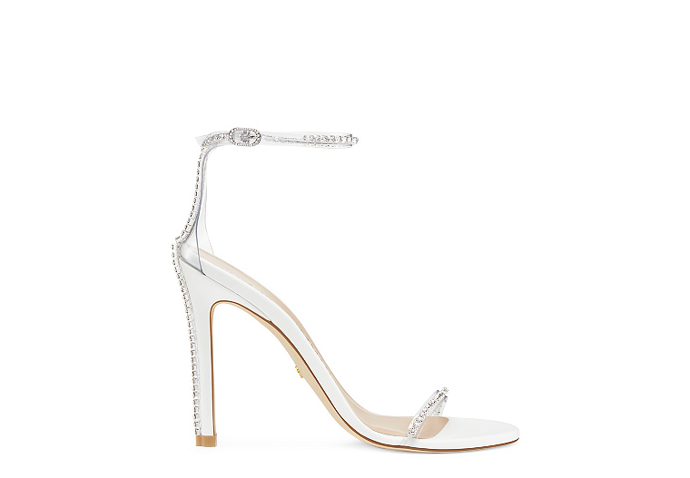 NUDISTGLAM 110 SANDAL, Clear & white, Product image number 0