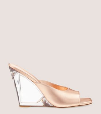 Tia 100 Lucite Wedge, Rose Gold, ProductTile