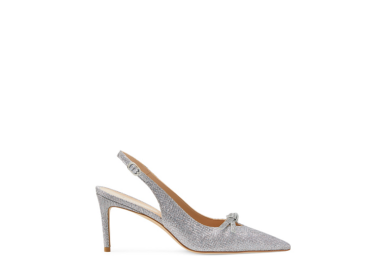 SW Bow 75 Slingback, Silver, Product