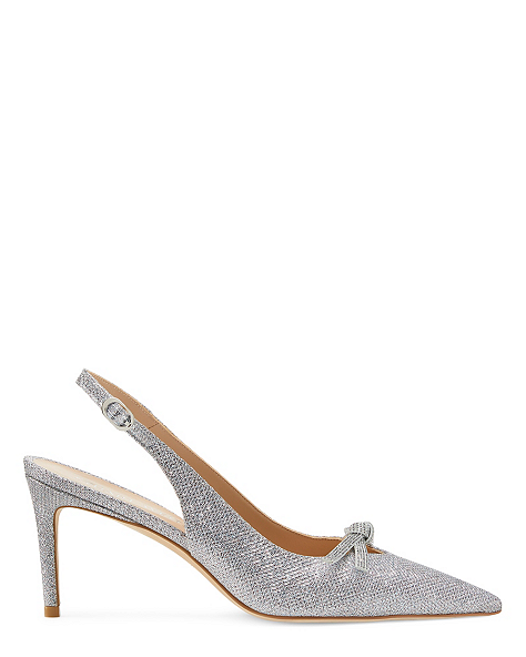 SW Bow 75 Slingback, Silver, ProductTile