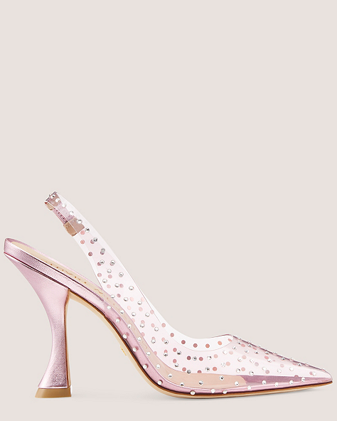 Glam Xcurve 100 Slingback, Light Pink/Cotton Candy/Clear, ProductTile
