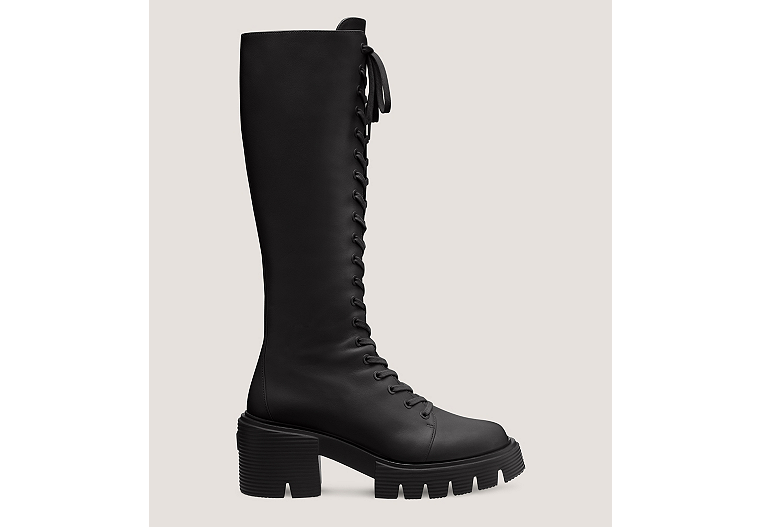 Stuart Weitzman,Soho Boot,Boot,Leather,Black,Front View