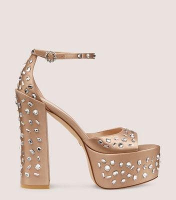 Stardust Skyhigh 145 Platform Sandal, Cappuccino/Clear, ProductTile