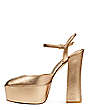 Skyhigh 145 Ankle-Strap Platform Pump, Gold, Product