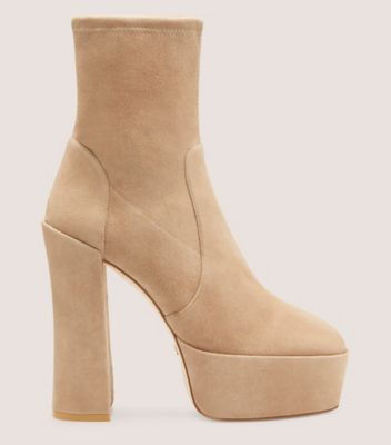 Stuart Weitzman Skyhigh 145 Stuart Platform Boot In Cashmere