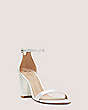 Stuart Weitzman,Disney X SW Nearlynude Sandal,Sandal,Satin & crystal,White & Clear,Side View