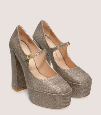 Skyhigh 145 Mary Jane Platform Pump, Adobe Beige, Product