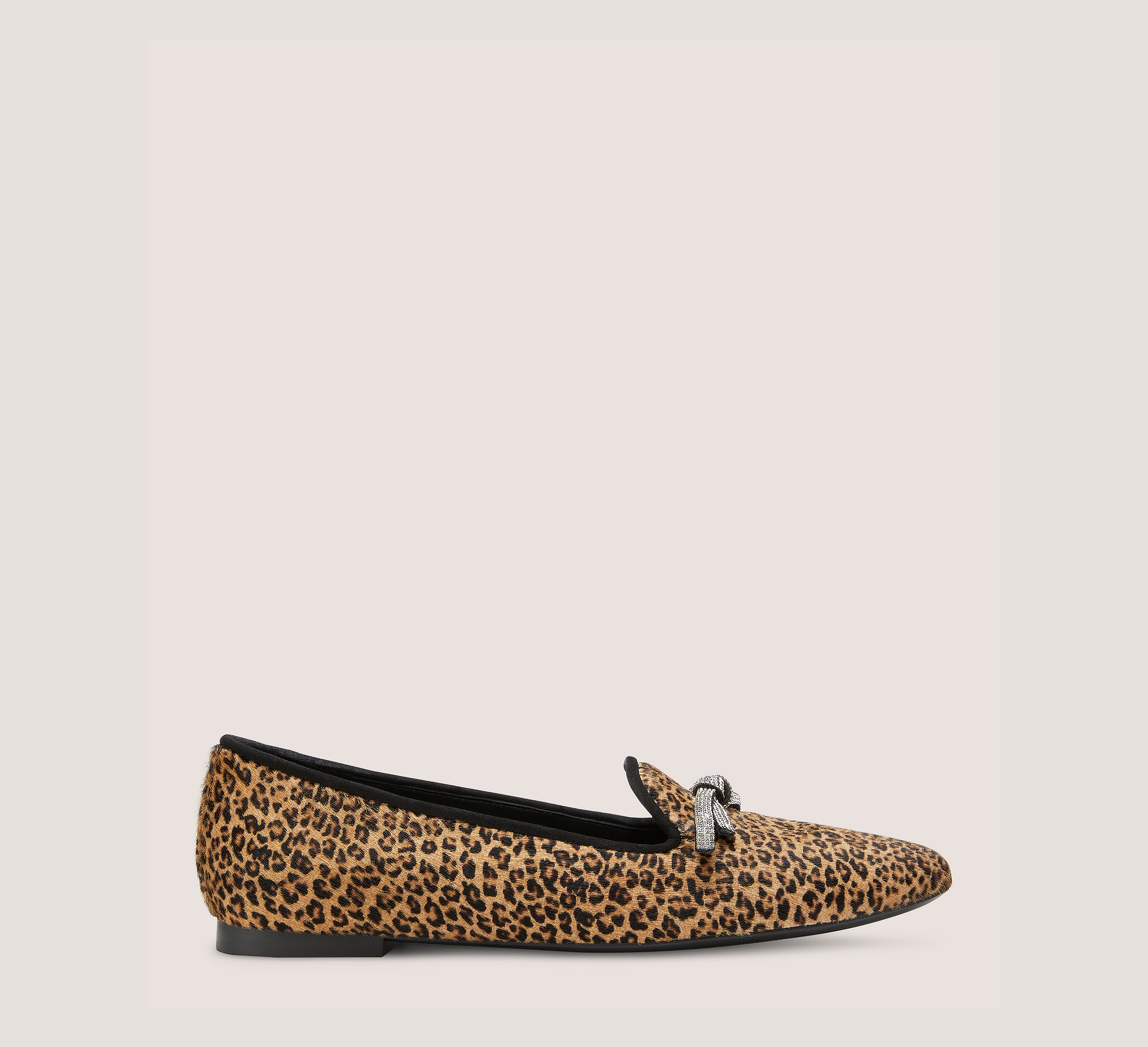 Shop Stuart Weitzman Sw Bow Loafer The Sw Outlet In Cheetah