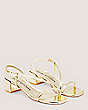 Stuart Weitzman,Soiree 35 Sandal,Sandal,Specchio,Platino Gold,Angle View