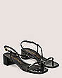 Stuart Weitzman,Soiree 35 Sandal,Sandal,Patent leather,Black,Angle View