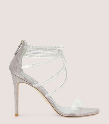 Stuart Weitzman Superglam 100 Strap Sandal In Rosewater Pink