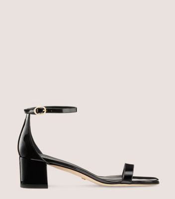 Stuart Weitzman Simplecurve 50 Sandal In Black