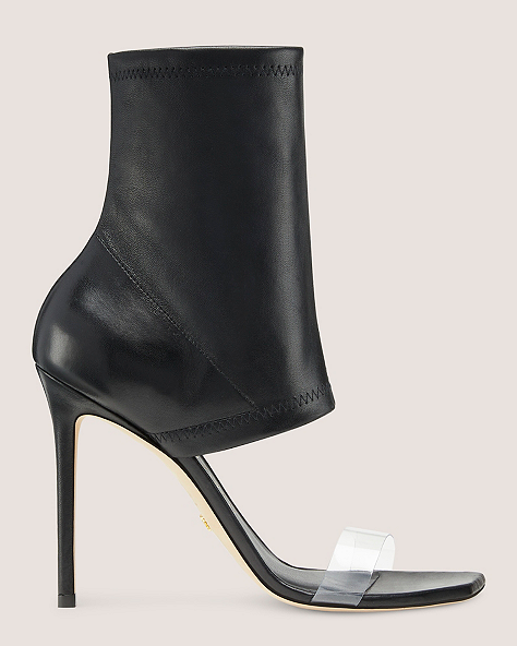 Frontrow Stretch Bootie, Black & Clear, ProductTile