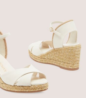 Mirela II Espadrille Wedge, Ivory & Natural, Product