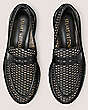 Stuart Weitzman,Parker Lift Loafer,Loafer,Mesh & smooth leather,Black,top down View