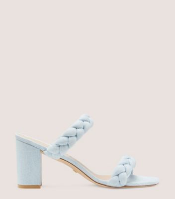 Braida Aleena 75 Block Sandal, Light Wash Denim, Product